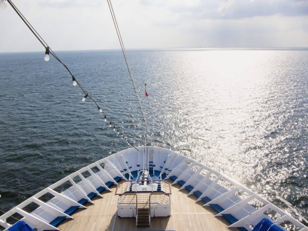 bow of a cruise ship