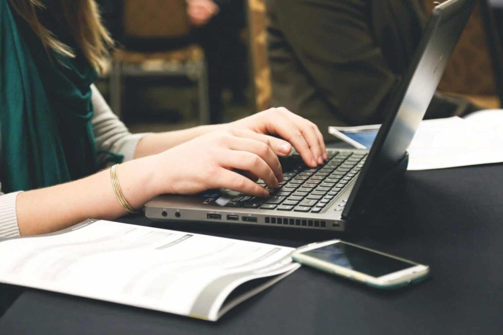 women working on law submission